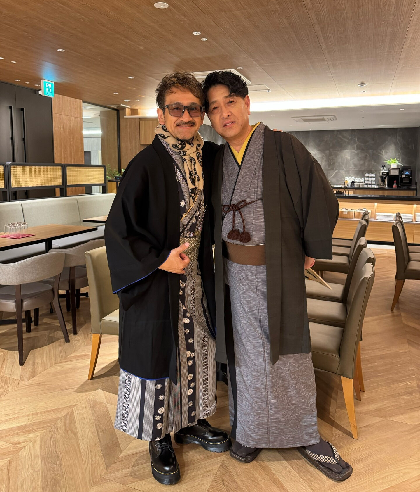 新年会に、きもので