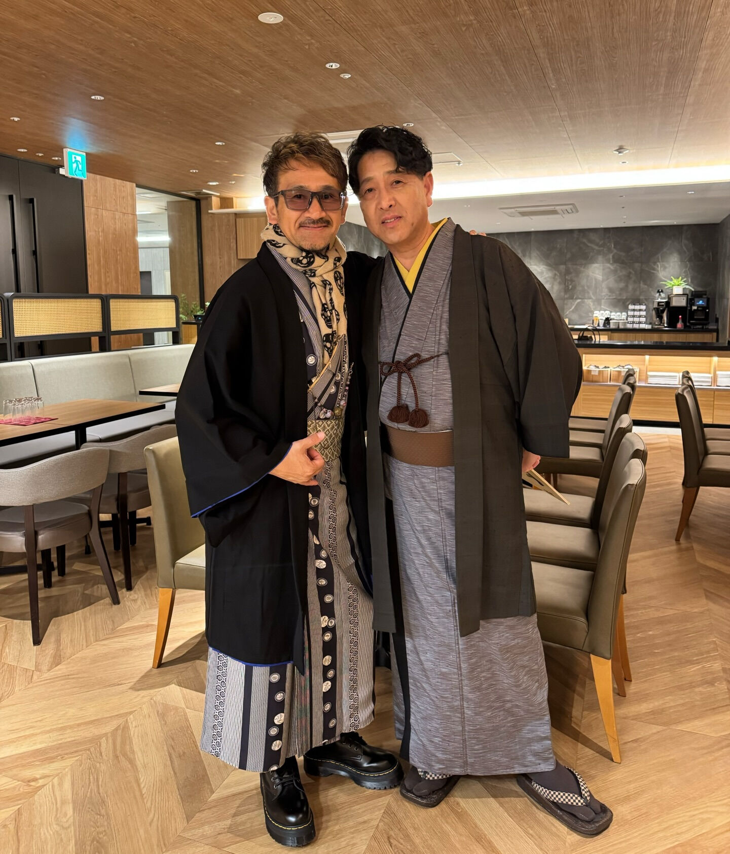 新年会に、きもので