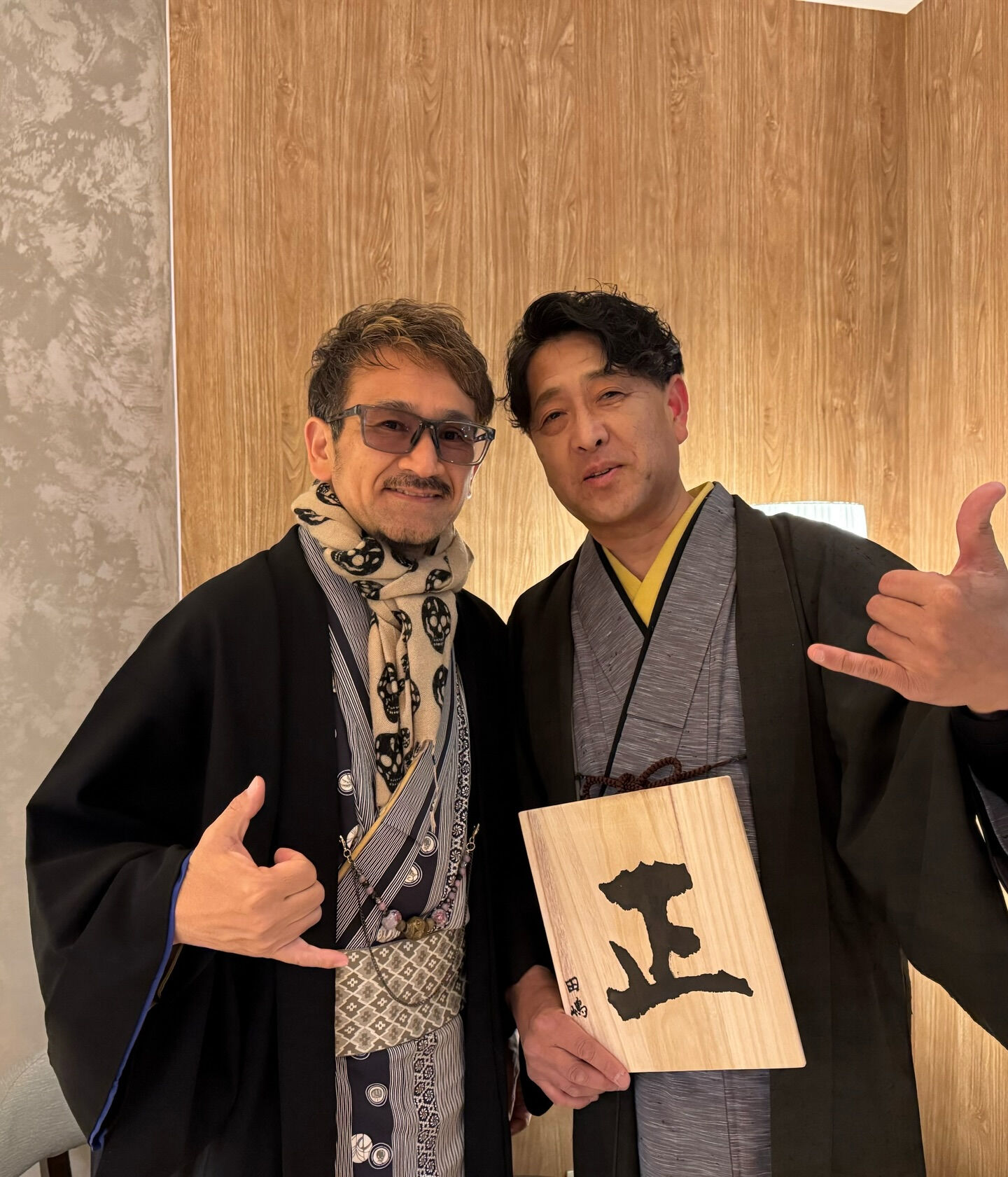 新年会に、きもので