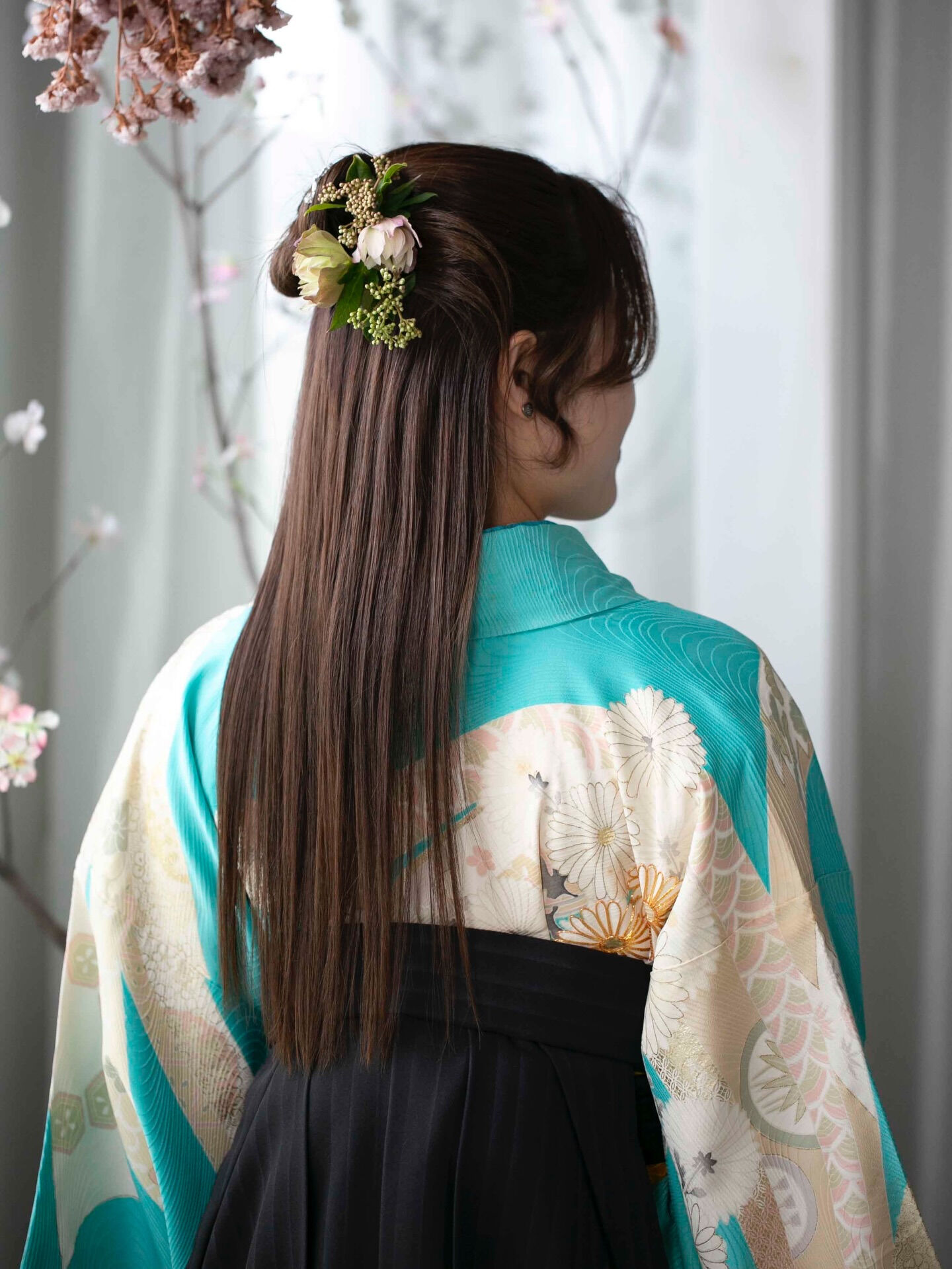 卒業式　袴ヘア